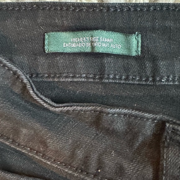 Wild Fable Black Super High Rise Distressed Skinny Jeans Women's Size 2 - Picture 4 of 11